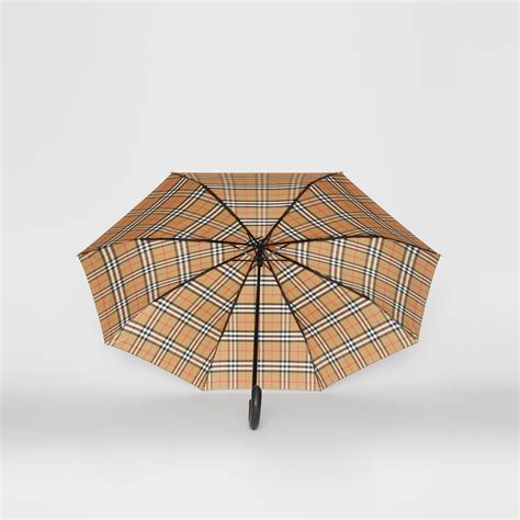 burberry umbrella used|burberry vintage check folding umbrella.